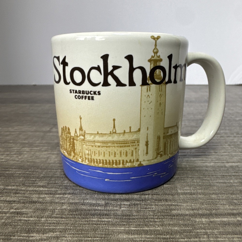 STARBUCKS Been There Series STOCKHOLM Coffee Mug 3 oz 2014 Mini Demitasse Cup
